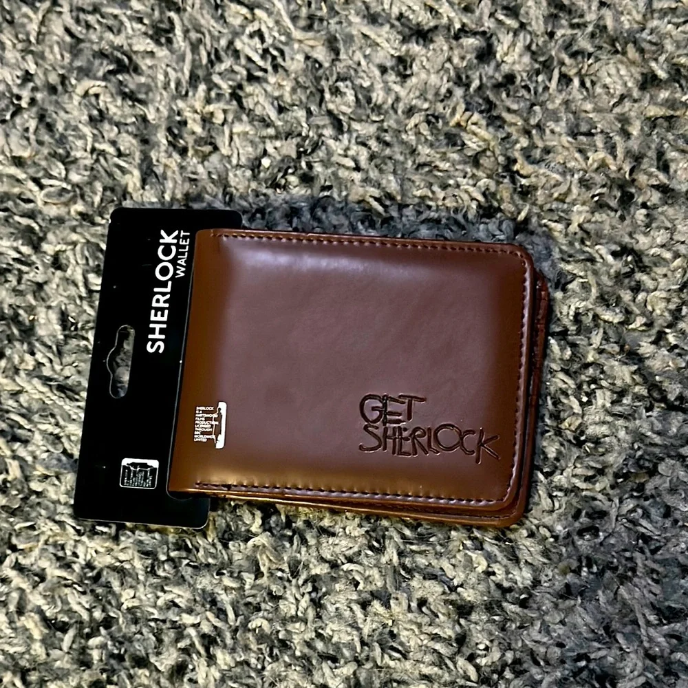 NWT Brown Sherlock men’s wallet.